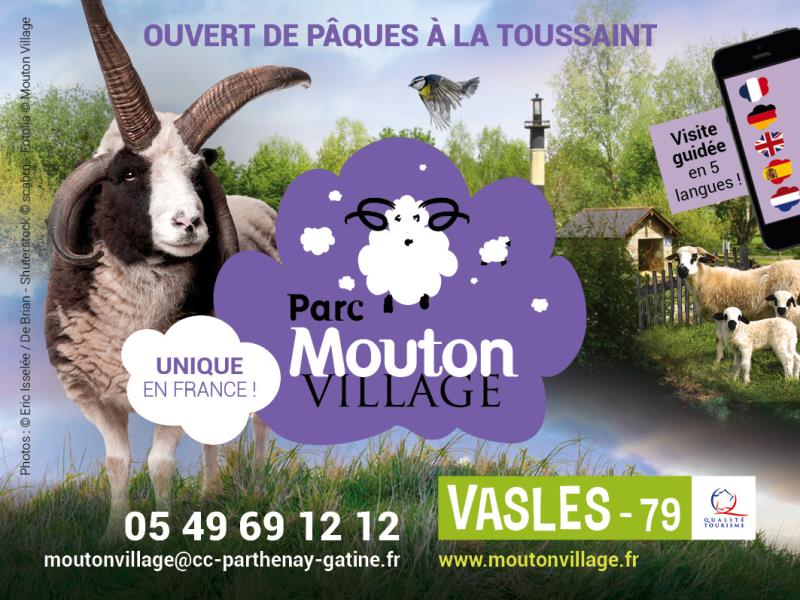 Le parc touristique Mouton Village à Vasles