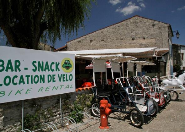 Location de vélos aussi !