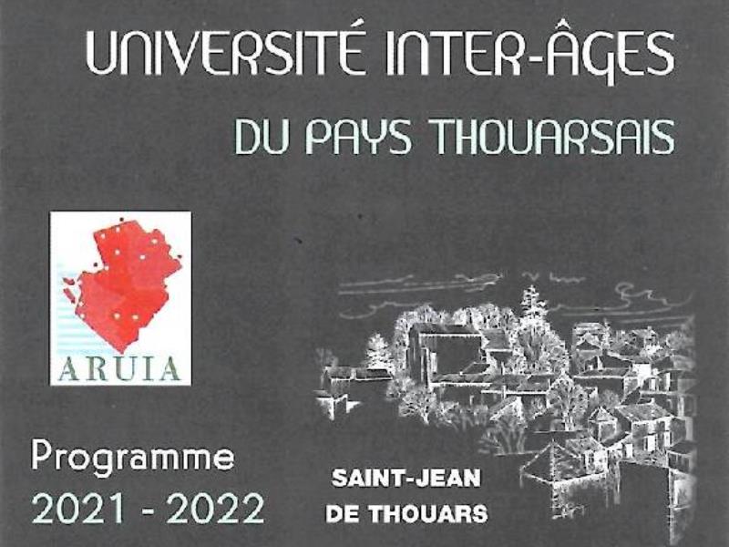 Université Inter Âge 2021 2022 Saint Jean de Thouars Thouarsais Deux Sèvres