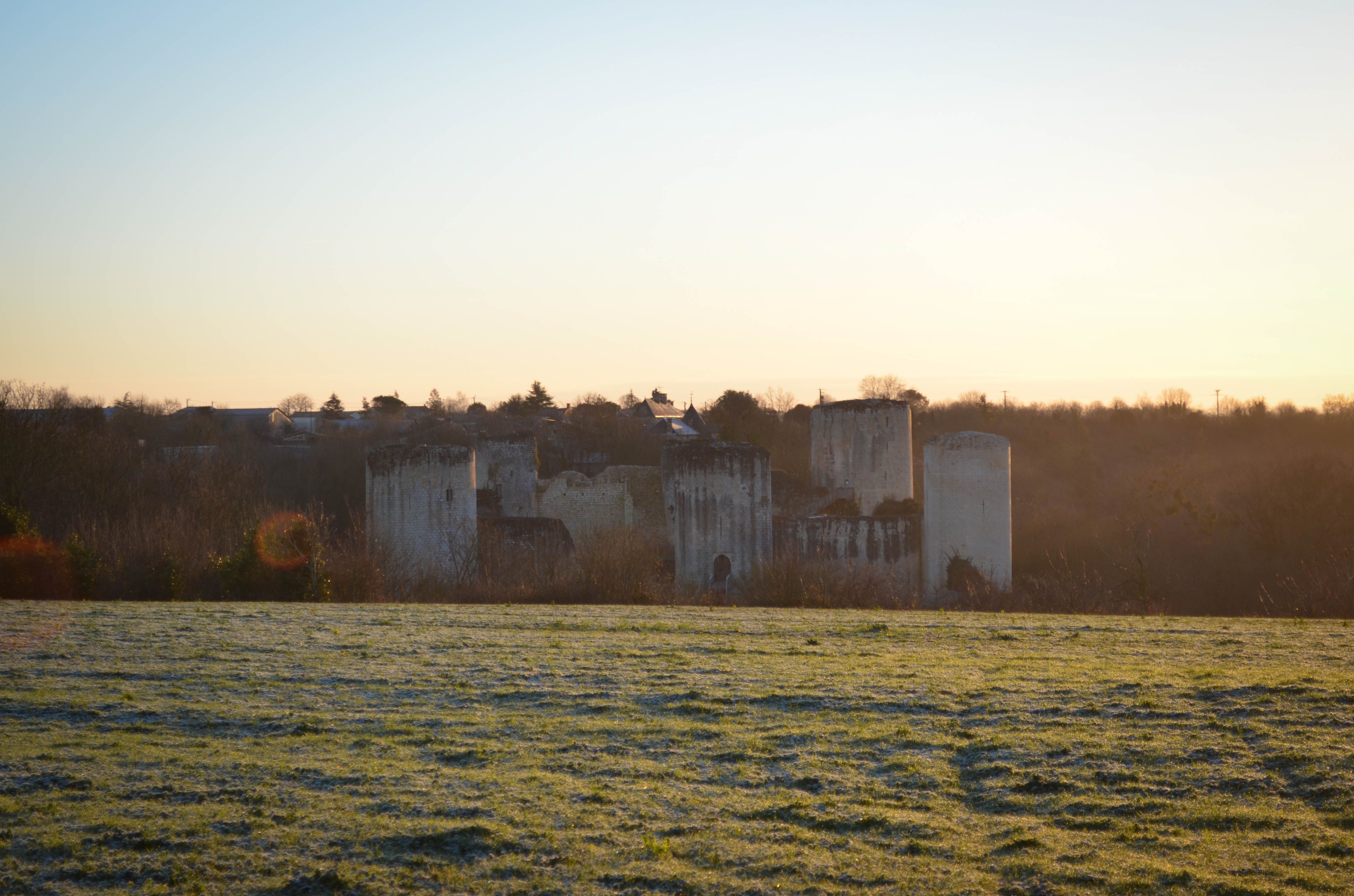 Le château du Coudray-Salbart (Echiré) au coeur de la campagne