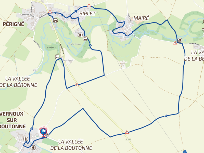 Détail planimètre du panneau de départ 2021, Vernoux-sur-Boutonne