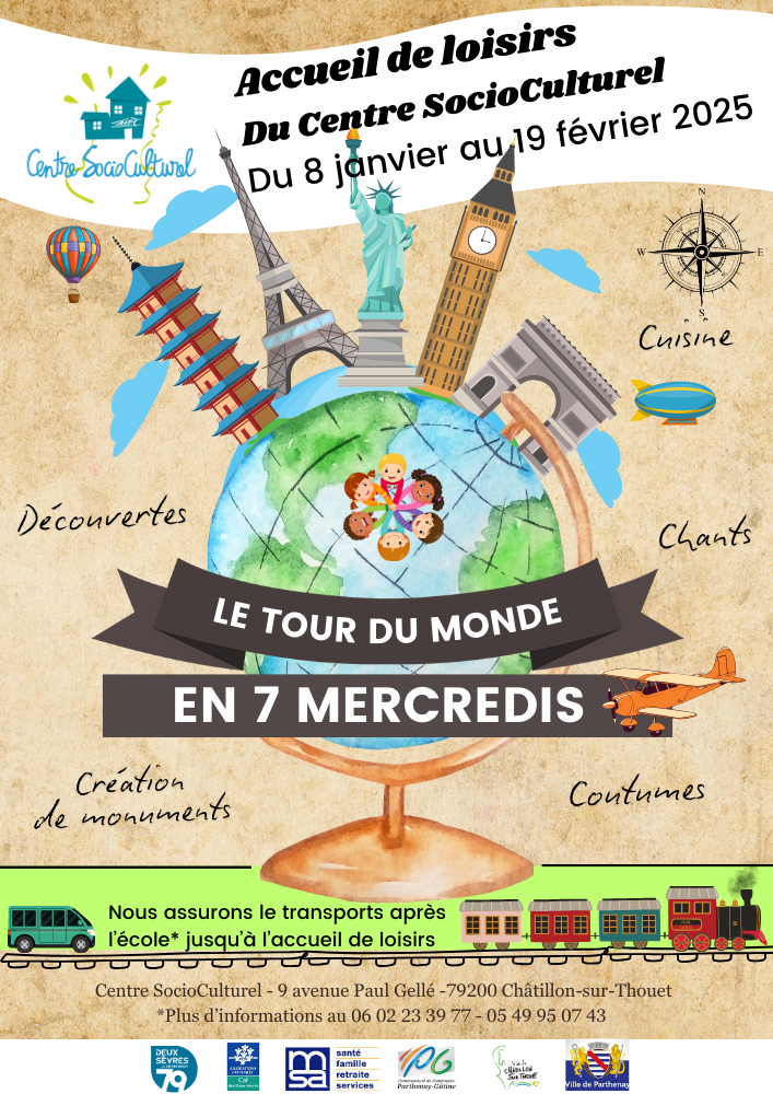 Le tour du monde en 7 mercredis DeuxSèvres Tourisme