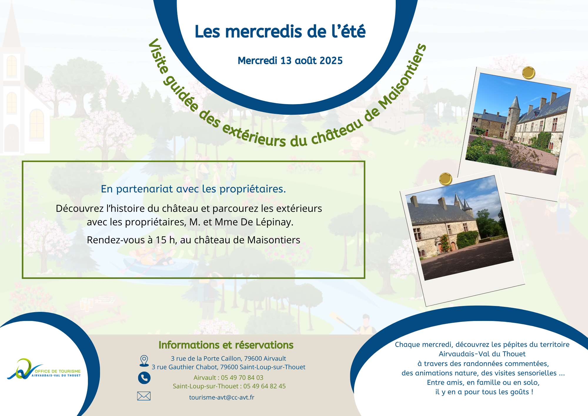 Affiche mercredis de l'été - Mercredi  13 août 2024 après midi