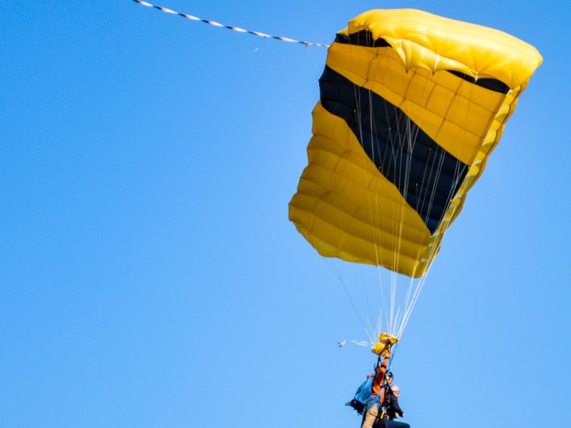 Balade sous voile avant d'atterrir