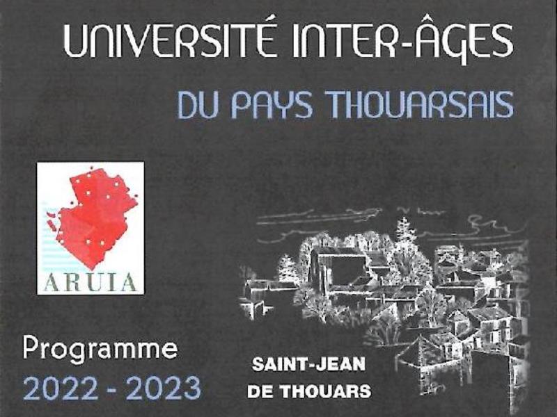 Conférence Université Inter Âge Saint Jean de Thouars