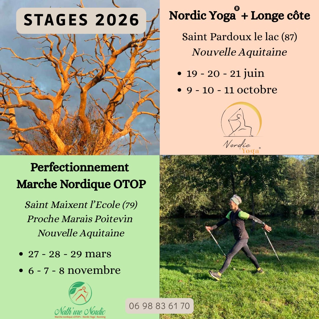Stage perfectionnement et Nordic Yoga 2026 Nathalie Hay