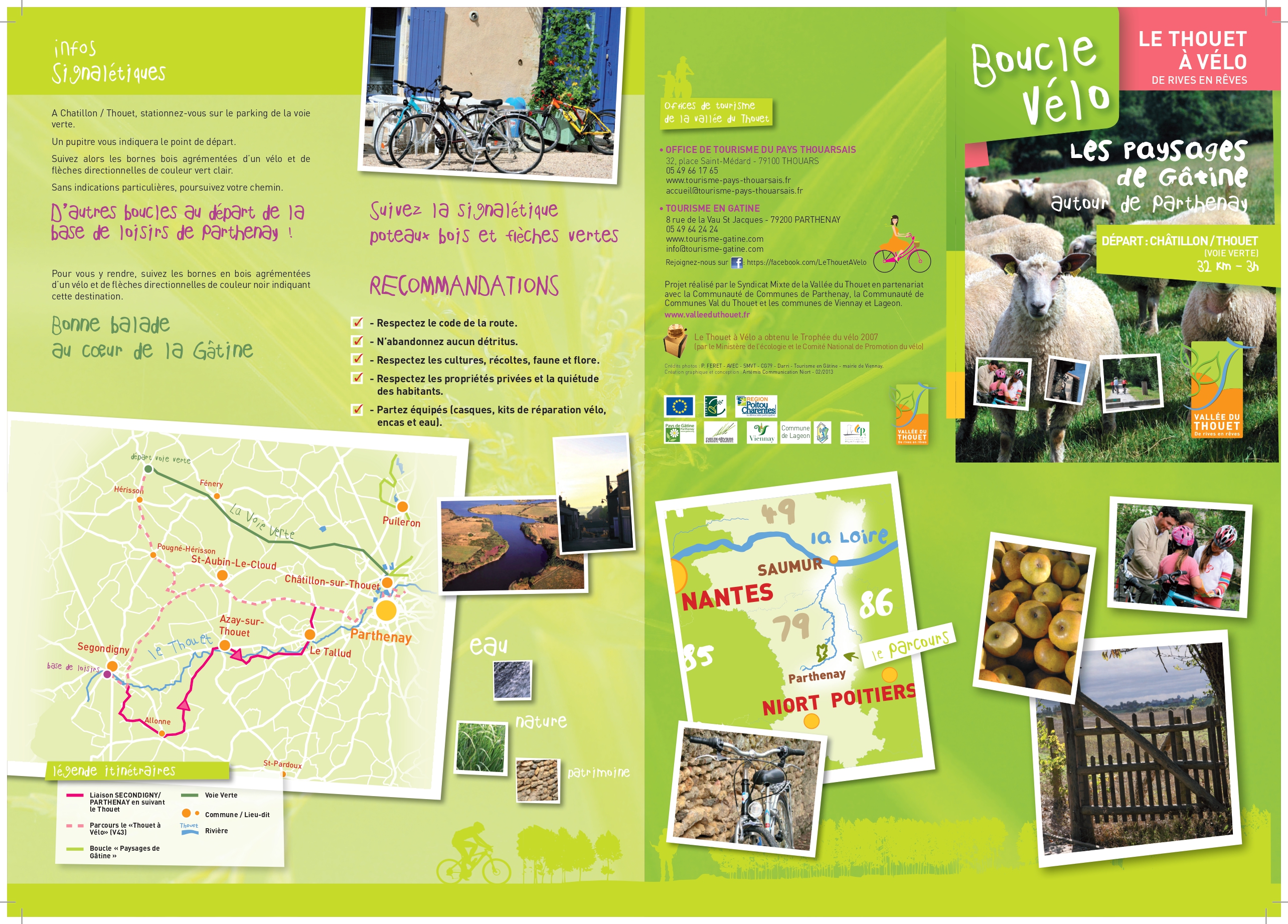 Boucle vélo en Vallée du Thouet  : les Paysages de Gâtine - Châtillon-sur-Thouet