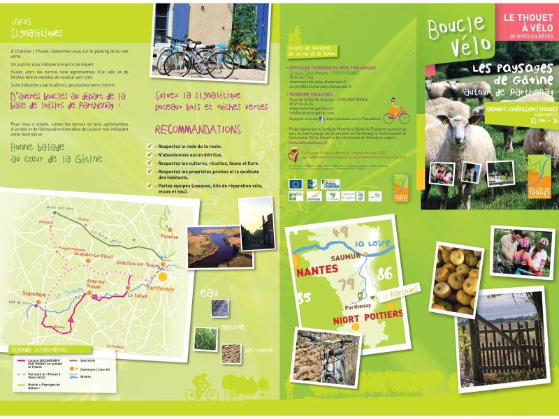 Boucle vélo en Vallée du Thouet  : les Paysages de Gâtine - Châtillon-sur-Thouet