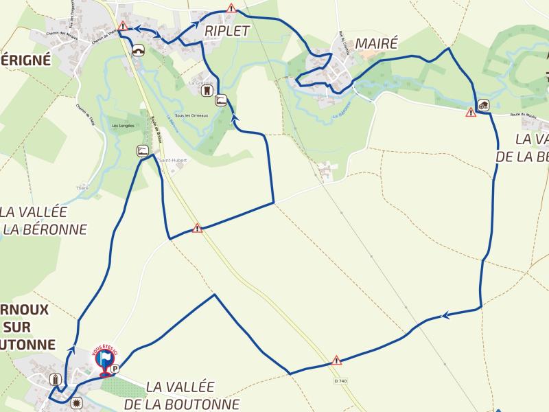 Cartographie Citer Publicité 2022 La balade des trois rivières