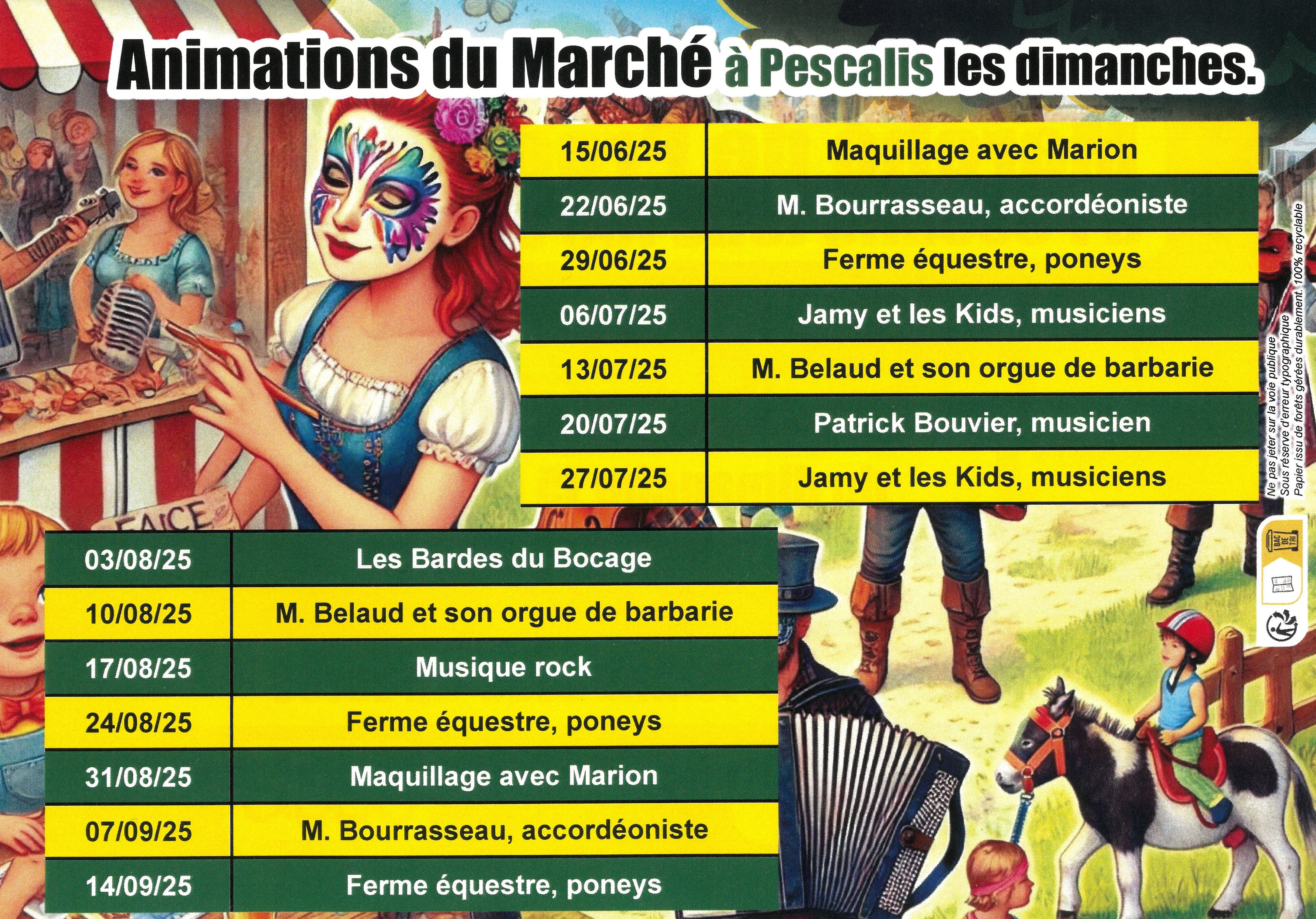 marché de Pescalis programme